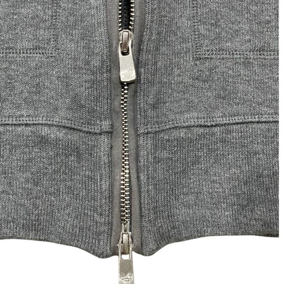 Faconnable Mens Size XXL Full Zip Jacket Sweatshirt Sweater Cotton Gray Casual - Picture 4 of 7